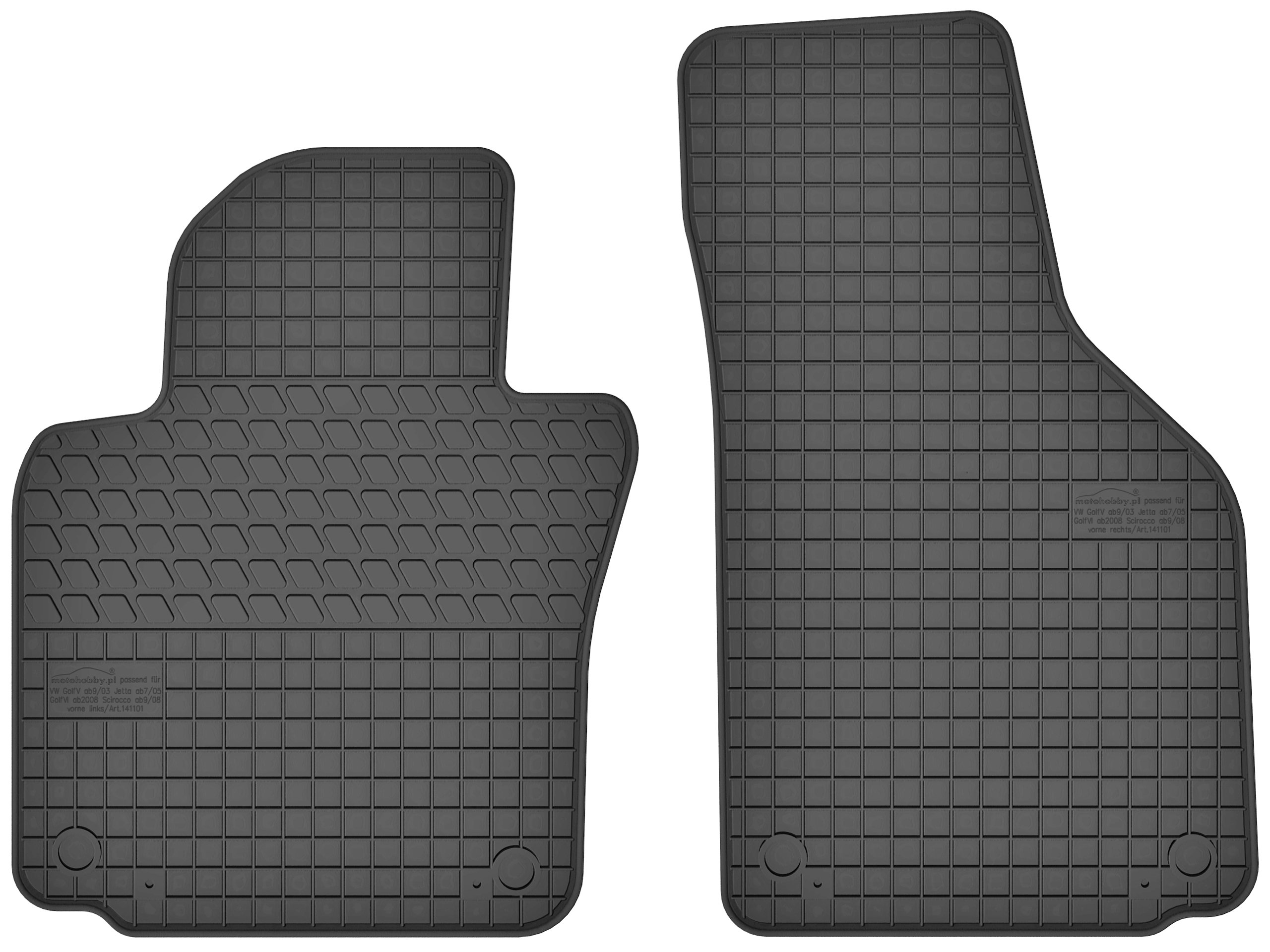 Килимки резинові на перед до SEAT ALTEA / XL 09-15