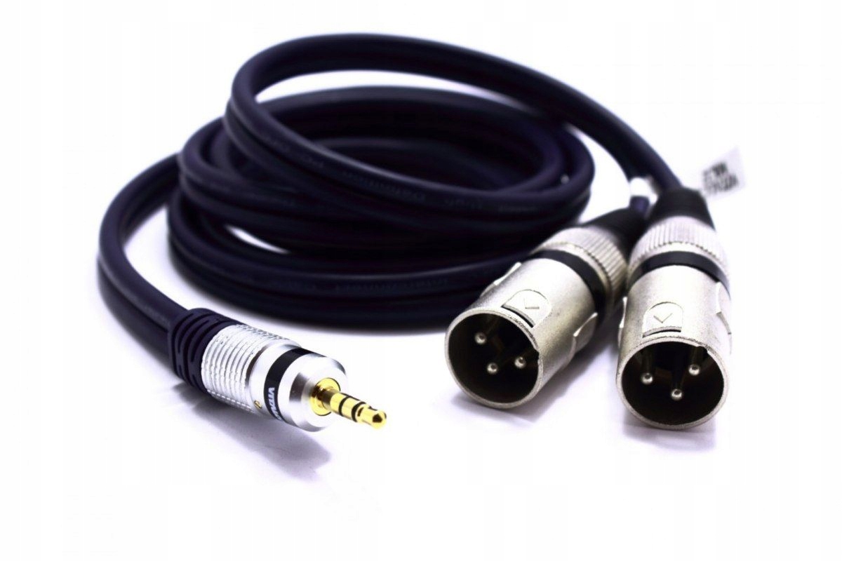 

Kabel 2X Xlr Wtyk Jack 3.5 Aux 3m MK32 Vitalco