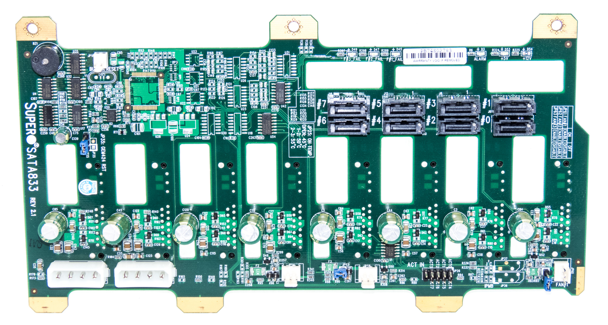Backplane Supermicro SATA833 8xSATA/SAS