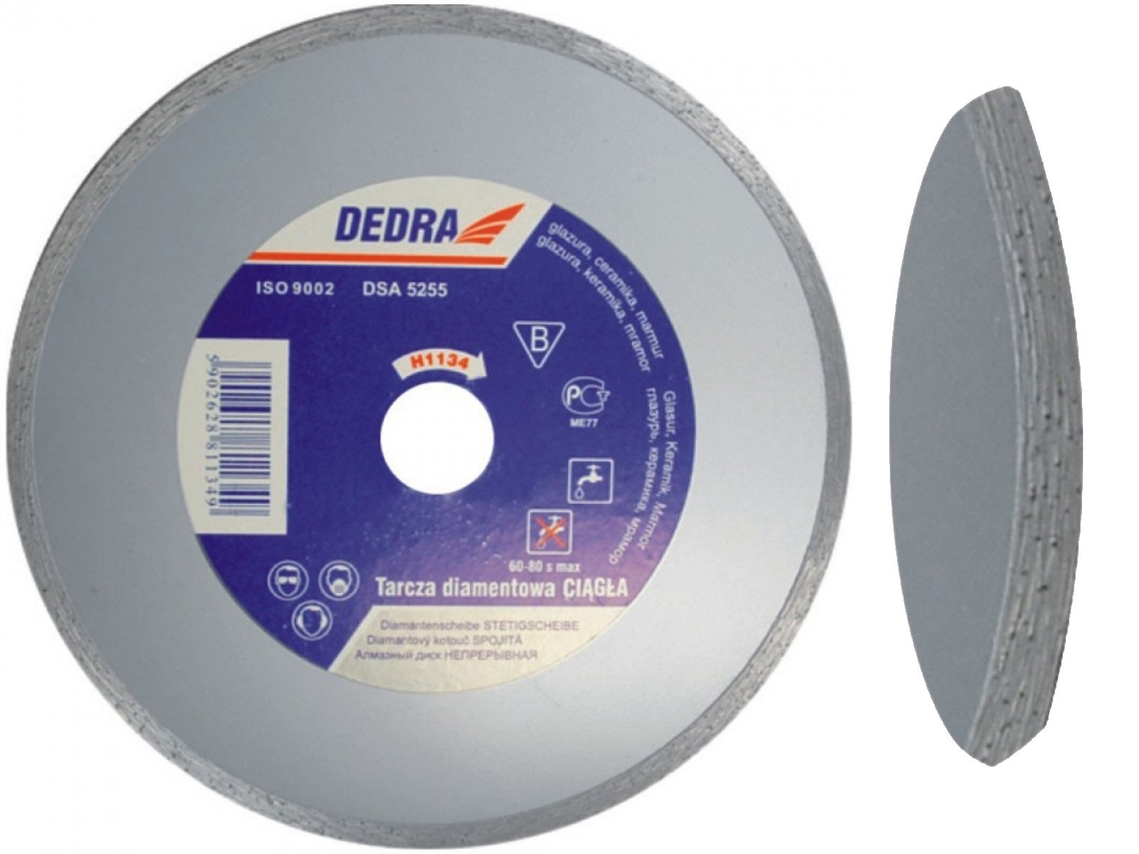 

Dedra Tarcza diamentowa marmur glazura 250 x25,4