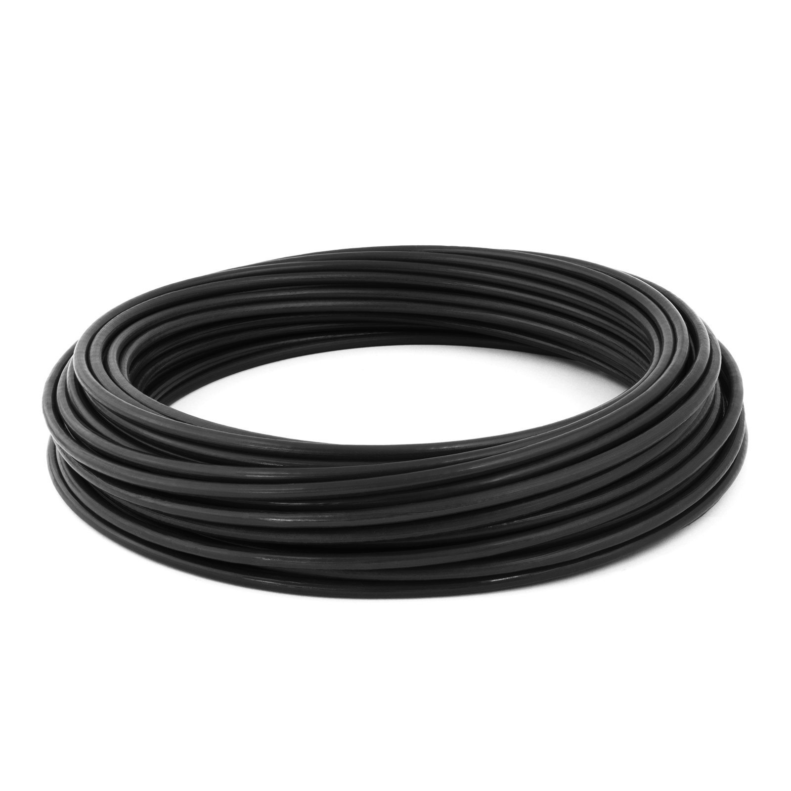 

Lina linka Stalowa Pcv 2/4mm 1x19 Czarna 20mb