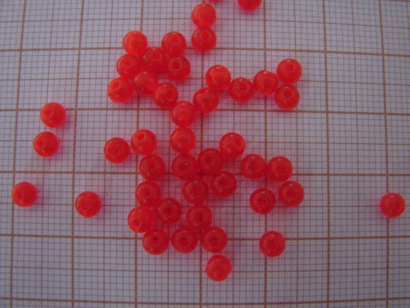 

Koraliki Plastikowe 10-szt Czerwone Fluo 5 mm Usa