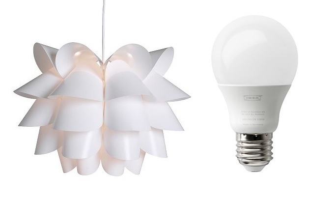 

Ikea Knappa Lampa sufitowa wisząca biała+ Żarówka