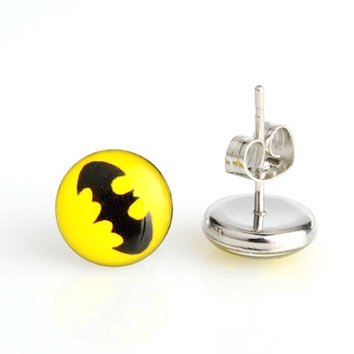 

Kolczyki motywy 3D logo Batman - 10mm 316L