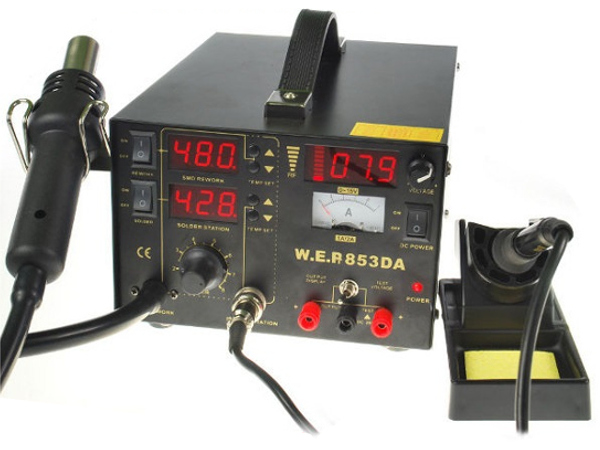 

Stacja Wep 853DA 5w1 ver kompres. zasilacz 15V 1A