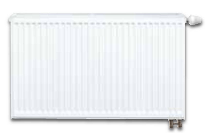 Grzejnik panelowy V11 400x400 328W/90° Prawy 295 Jednopłytowy