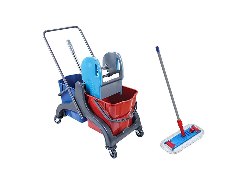 

Wózek Zestaw do sprzątania Saturn 2X20L + Mop 40cm