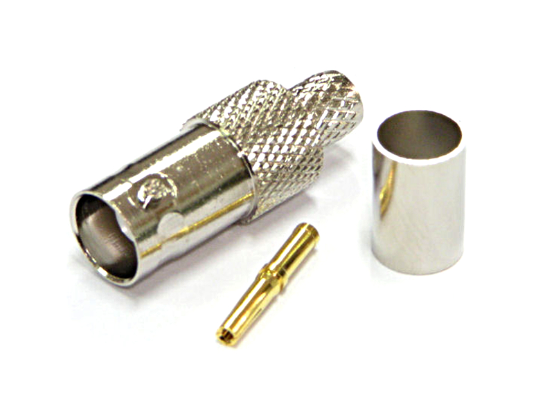 

Gniazdo Bnc zaciskane na kabel RG58 RG59 RG6 H155