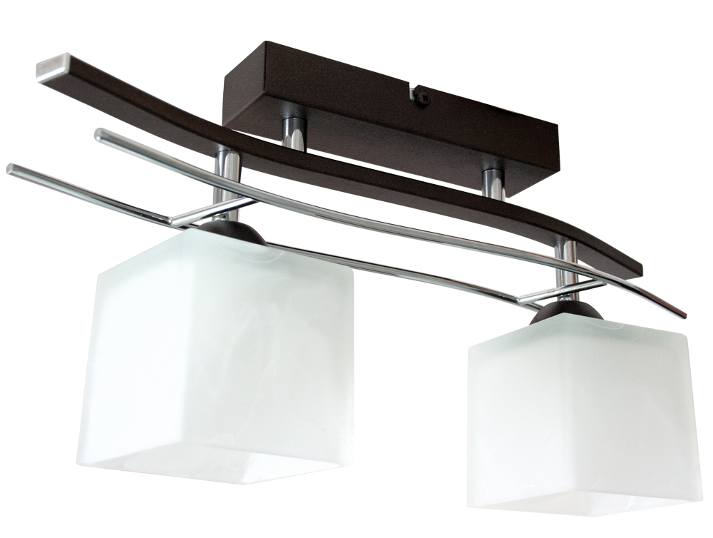 

Lampa sufitowa Leo 2 wenge lub satyna krótka