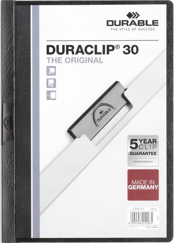 

Skoroszyt z klipsem A4 Durable Duraclip 30 kartek