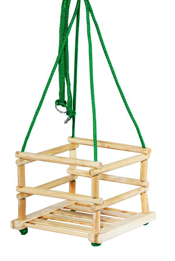 Huśtawka drewniana solidna 4 KOLORY Certyfikat CE Materiał drewno