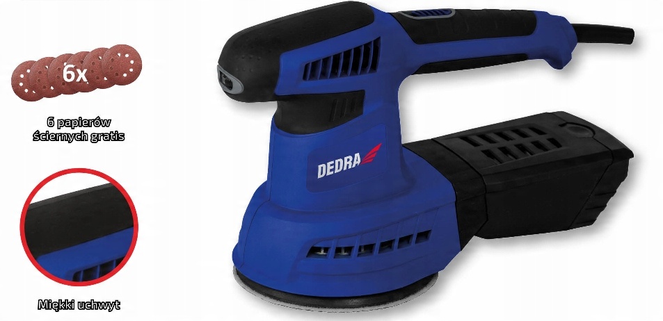 

Dedra Szlifierka Mimośrodowa 430W Ded 7947