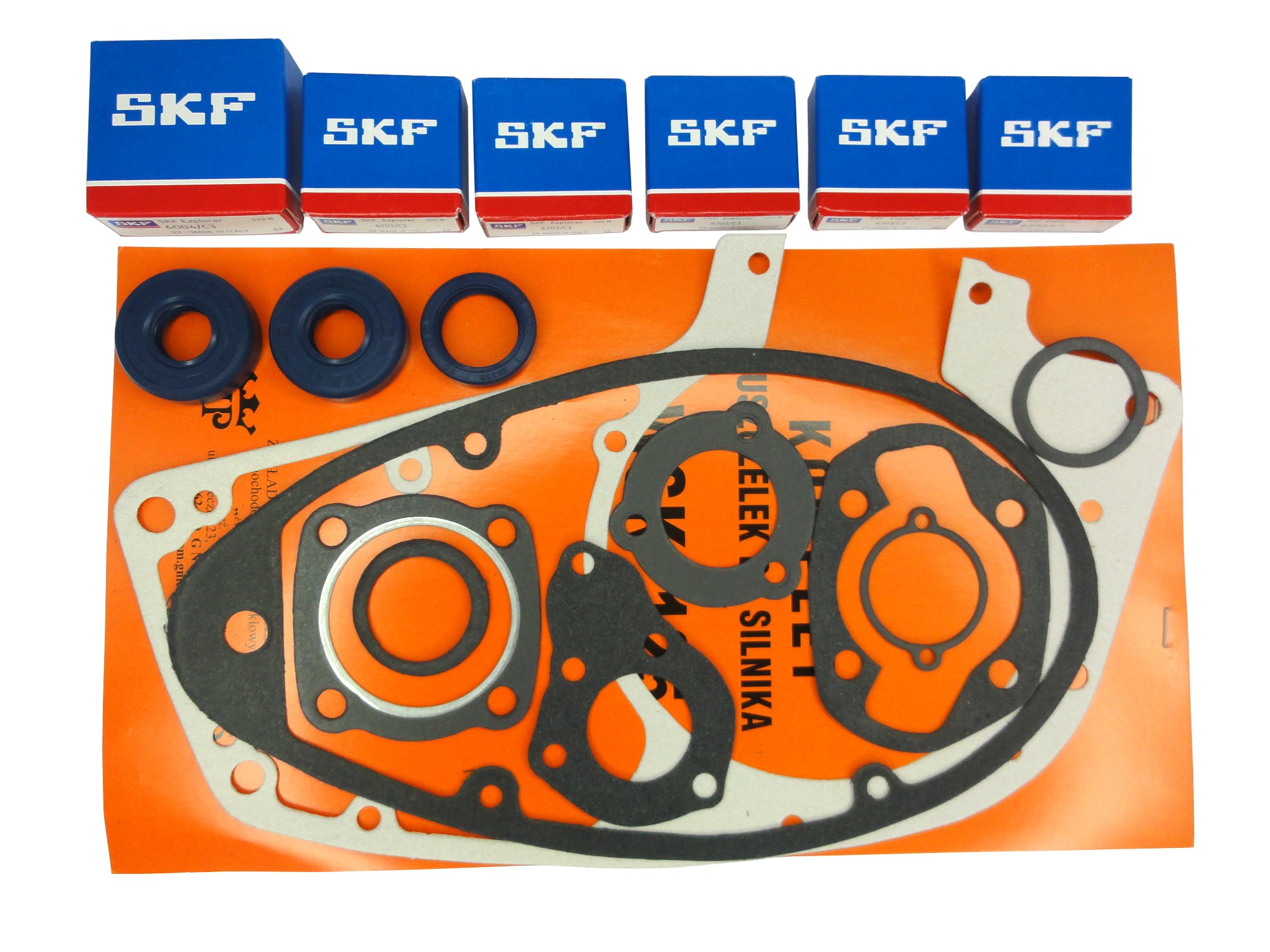 

Komplet Łożyska Uszczelki Silnik Skf C3 Wsk 125