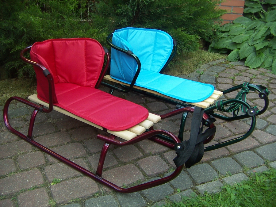 

Polskie Sanki Viva + Zdejmowane Oparcie + Materac