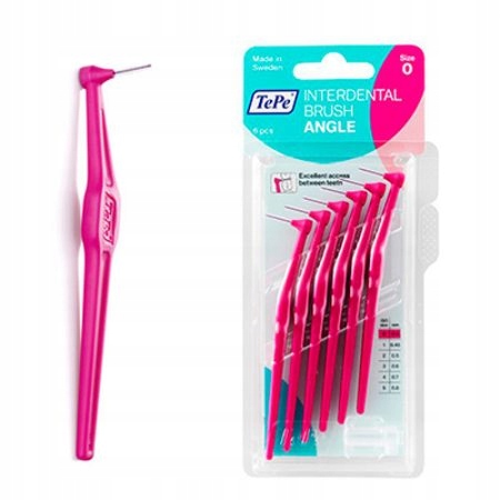

TePe Angle 0,4mm różowe międzyzębowe 6szt