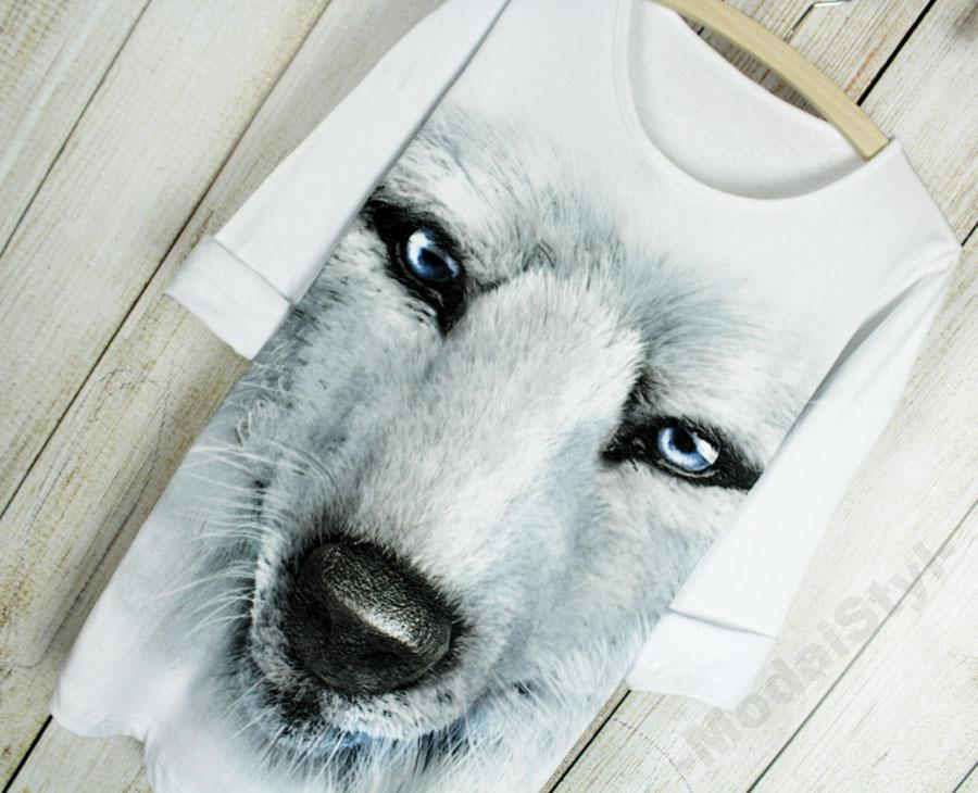 HIPNOTYZUJĄCY T-SHIRT KOSZULKA TUNIKA WILK M4 Rozmiar uniwersalny