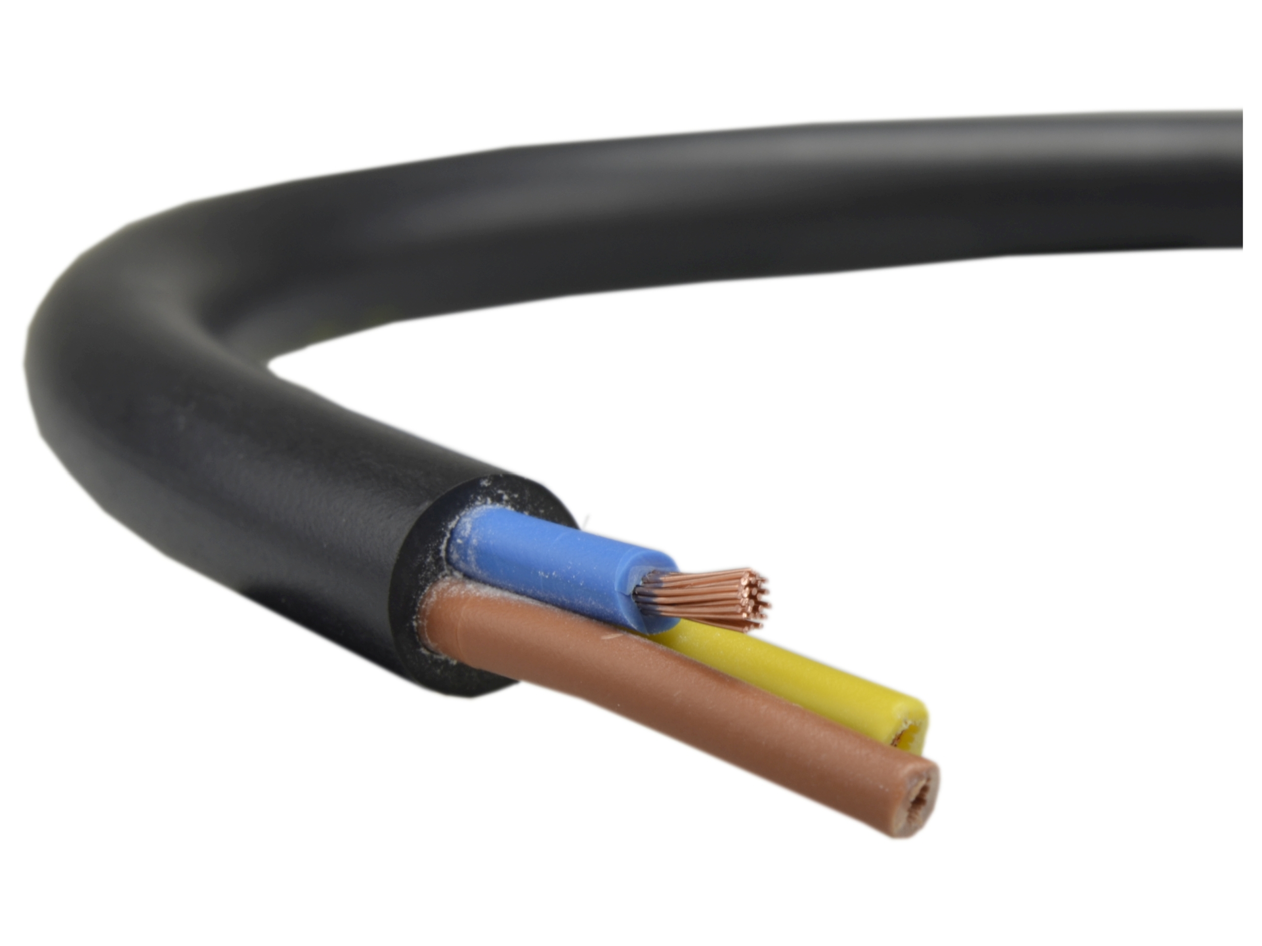 

Przewód kabel prądowy linka Omy 3X0,75 czarny