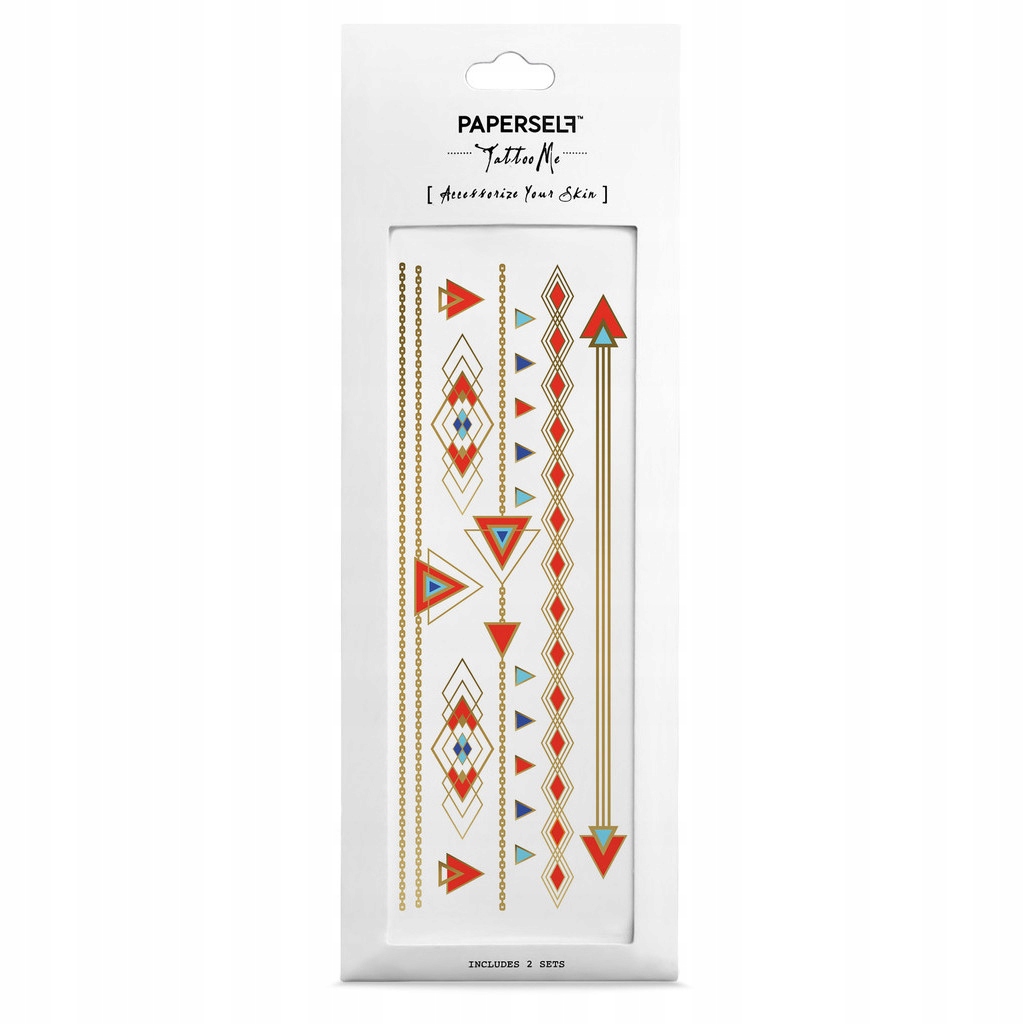 Paperself wzór motywy deco kolorowe na rękę nogę Marka Paperself