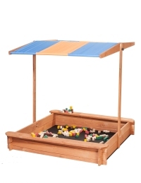 SOLID wooden sandbox CASING BOTTOM CERTIFICATE, great as a gift for children