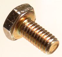 Гвинти M6X10 DIN933 8.8 цинк жовтий 40шт