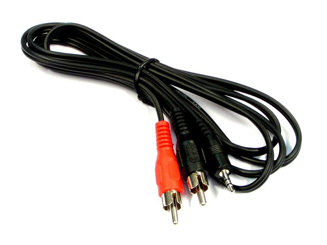 

Przyłącze Chinch 2x Rca na mikro Jack 2.5mm 1,5m