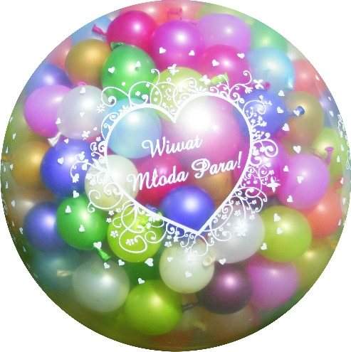 

Balon Strzelający Gigant 1m Balony Wesele Ślub