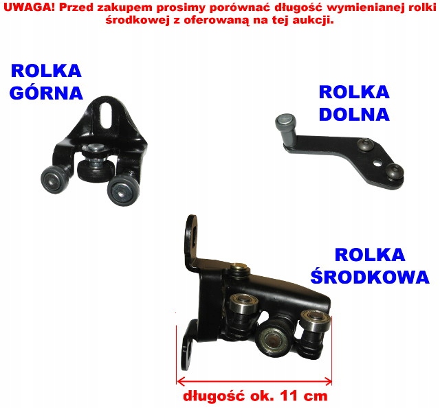 FORD TRANSIT 6 7 ŁOŻYSKO DRZWI PRZESUWNYCH KPL Producent części Inny