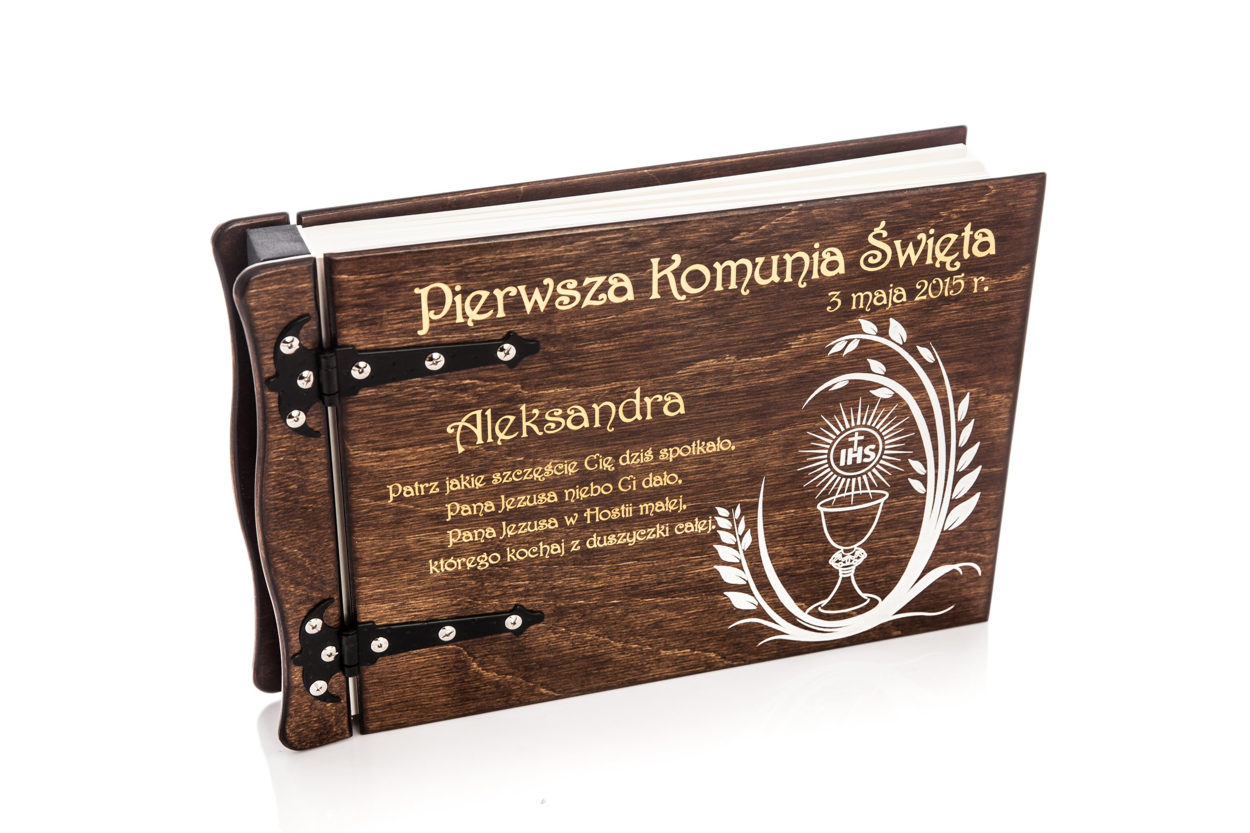 ALBUM DREWNIANY NA ZDJĘCIA KOMUNIA ŚWIĘTA Kod producenta ARTKEY-021