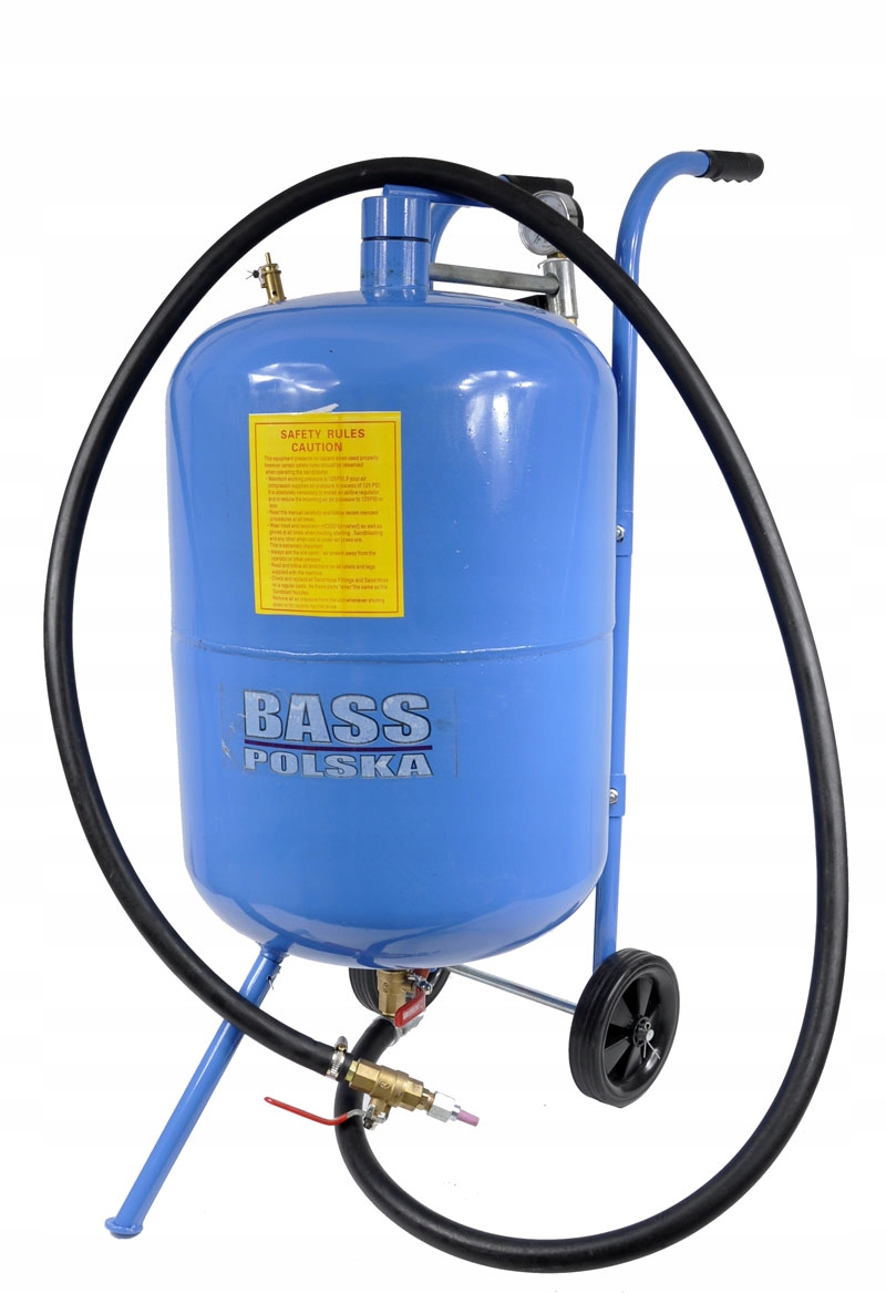PIASKARKA SYFONOWA 80L MASKA DYSZE PISTOLET ZESTAW BASS POLSKA Marka Bass Polska