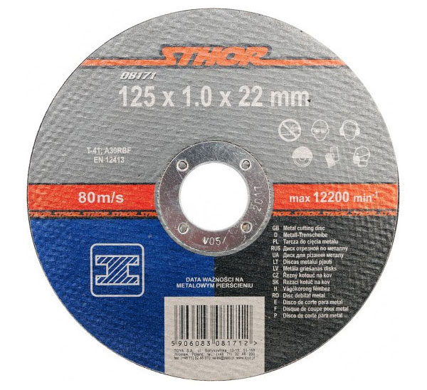 Tarcza do metalu 125 x 1.0 x 22 mm STHOR