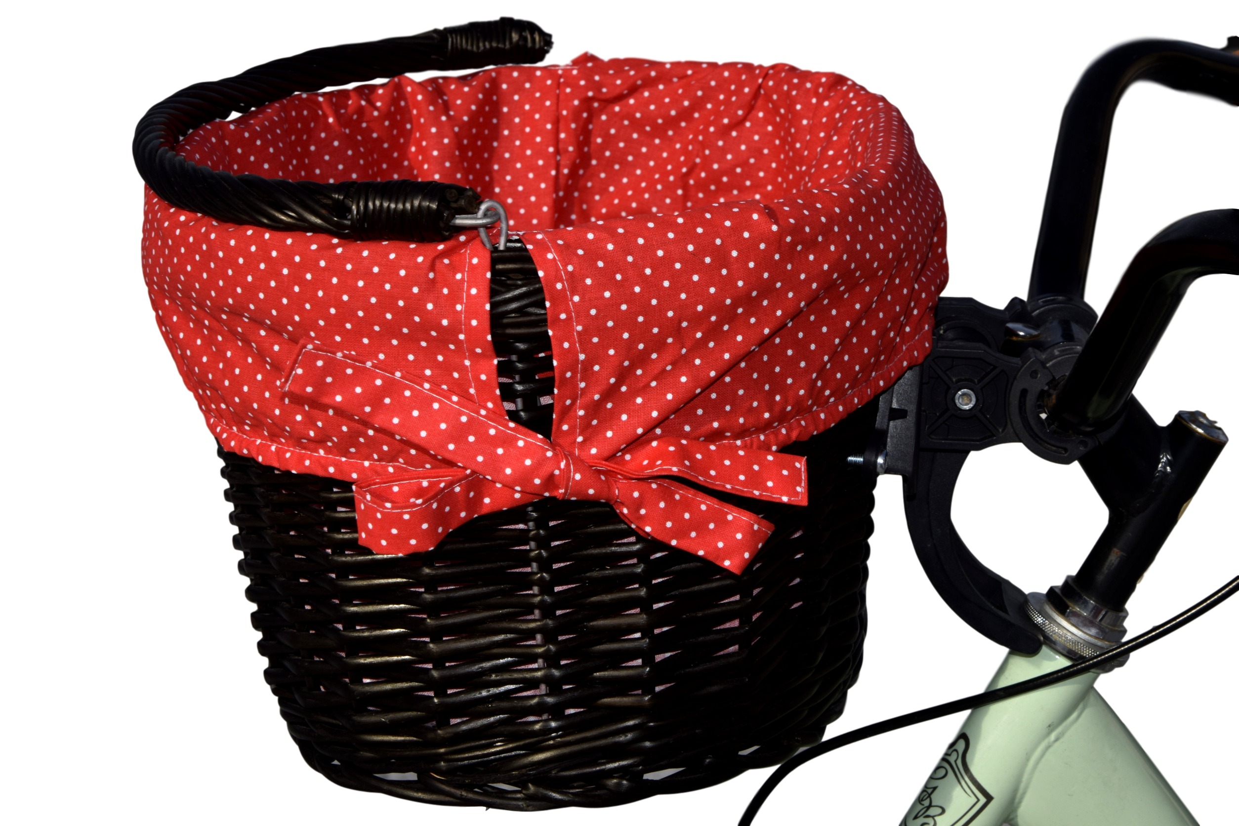 Koszyk Na Rower wiklinowy na Click z wkładem 16typ