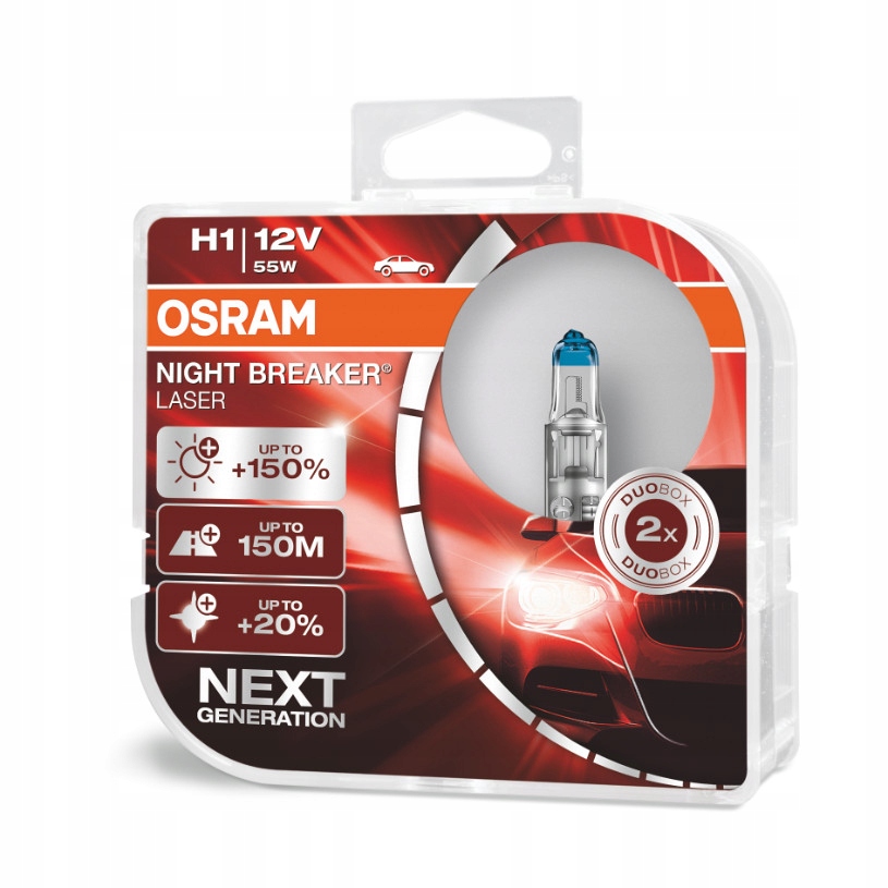 

+150% Osram H1 12V 55W Night Breaker Laser Duo