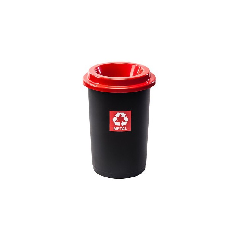 

czerwony Kosz Do Segregacji Śmieci 50L Eco Bin