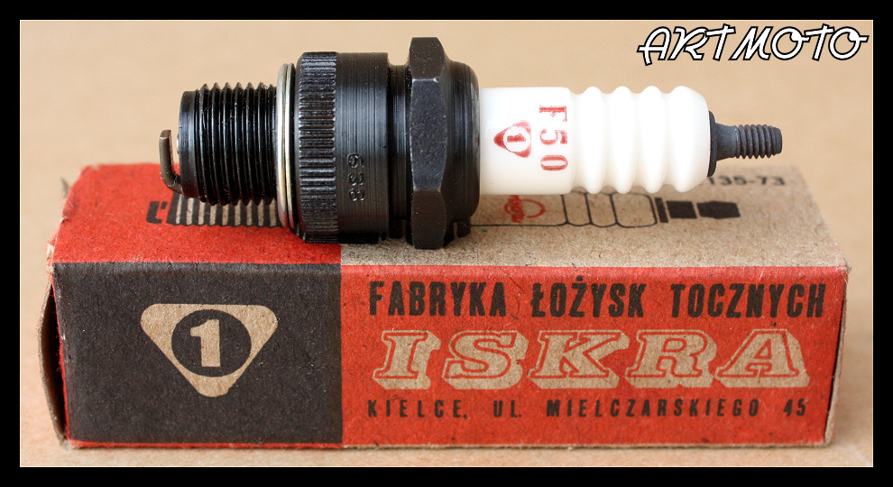 NOWA ŚWIECA ZAPŁONOWA ISKRA F50 IŻ 49 56 JUNAK Producent Iskra
