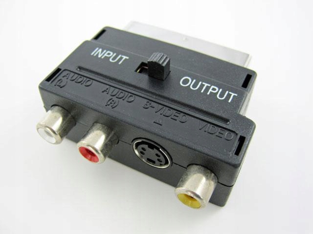 

adapter złączka scart euro na rca chinch s-video