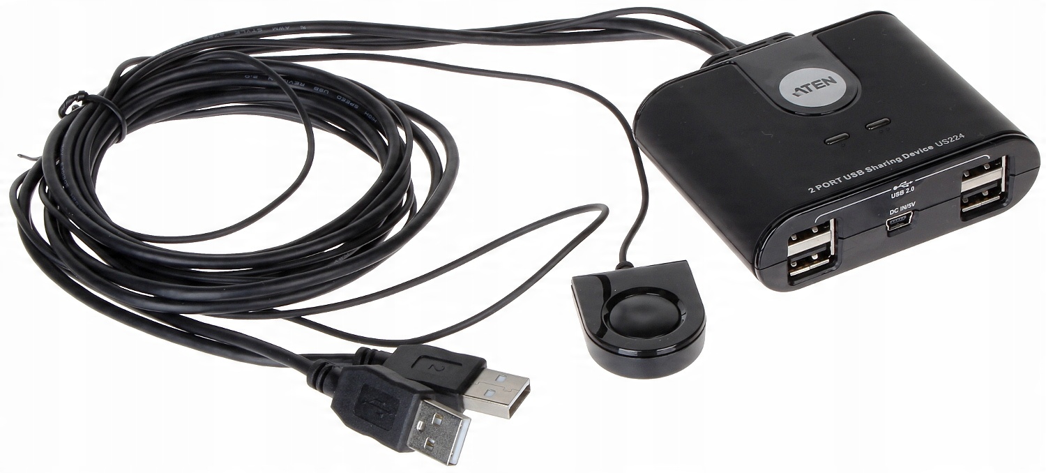 

Przełącznik Hub Usb US224 2x 115cm Aten