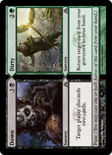 Mtg 2x Down Dirty (Uncommon)