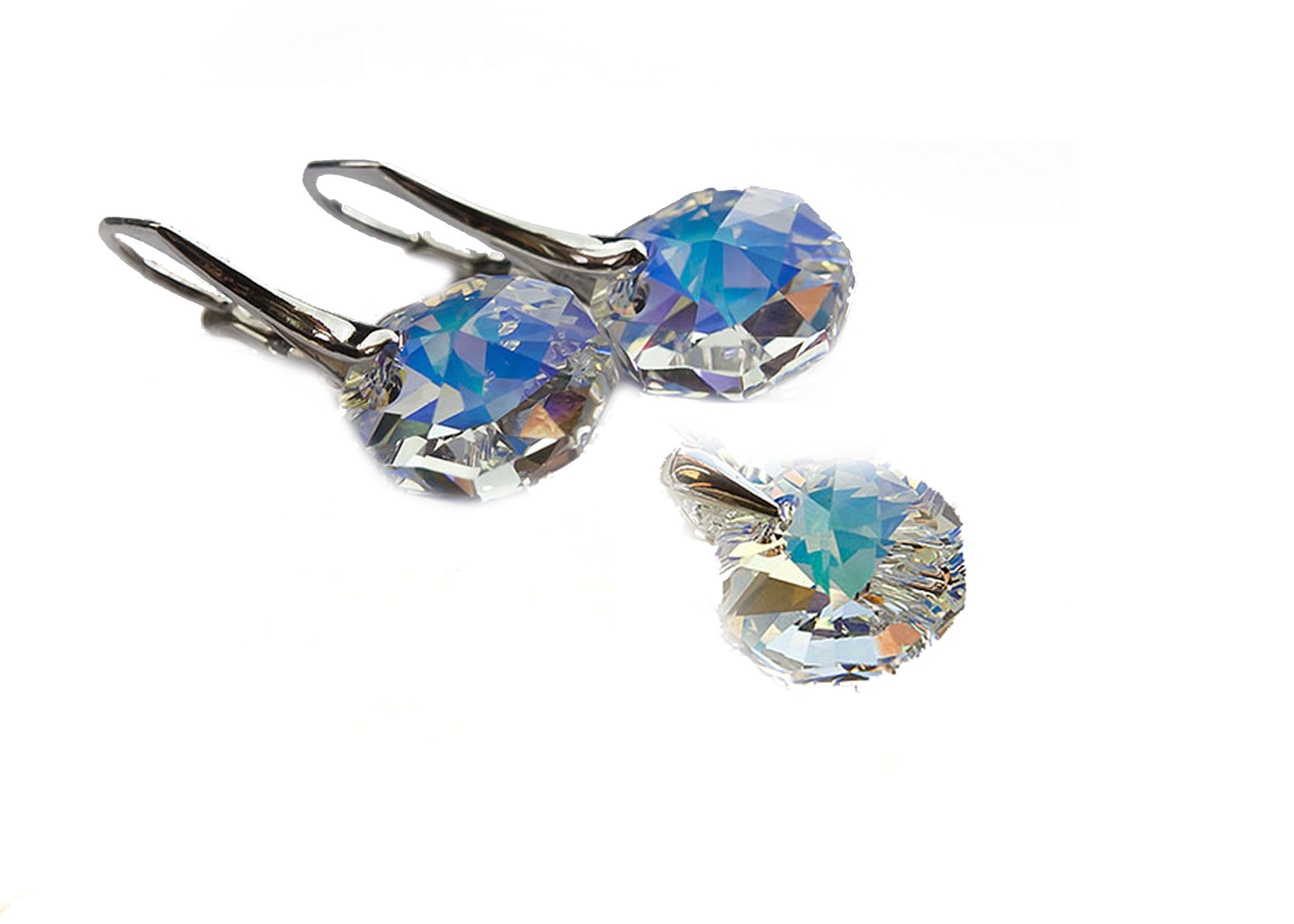 

Swarovski Octagon 12 komplet kolczyki 8 kolor 12mm