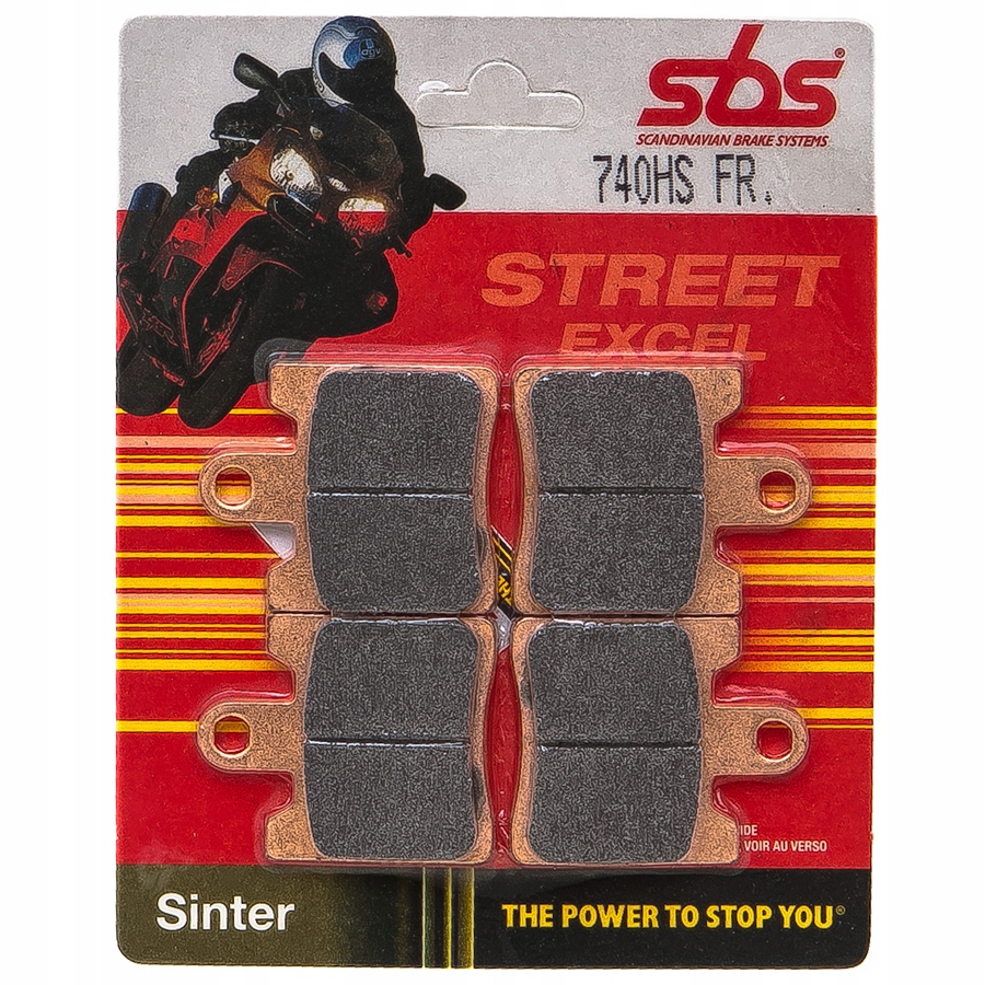 740HS - ГАЛЬМІВНІ КОЛОДКИ SBS YAMAHA FJR 1300 06-14 ПЕРЕДНІ