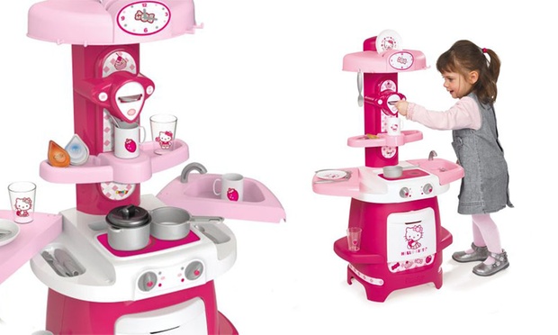 SMOBY STYLOWA KUCHNIA HELLO KITTY 24087+19 element Kod producenta 24087