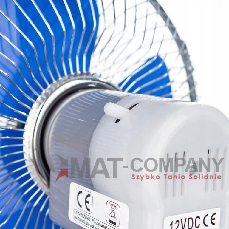 WIATRAK WENTYLATOR SAMOCHODOWY OBROTOWY 12V 8'' Producent inny