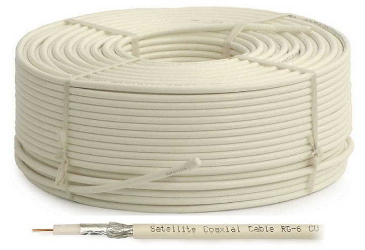 

Przewód Kabel Antenowy Dvb-t RG-6 Cu Koncentryczny