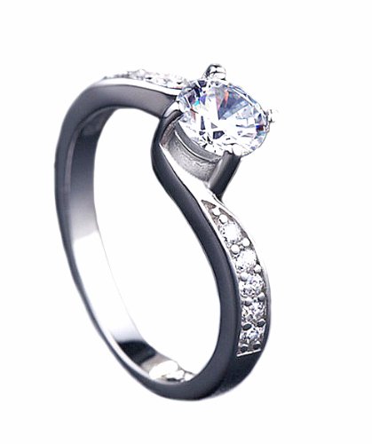 

Pierścionek Srebrny 925 Swarovski Zaręczynowy ślub