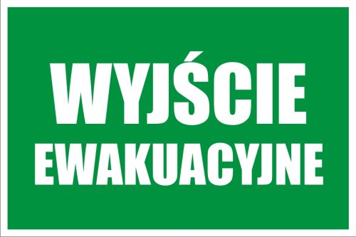 

Tabliczka Informacyjna Wyjście Ewakuacyjne