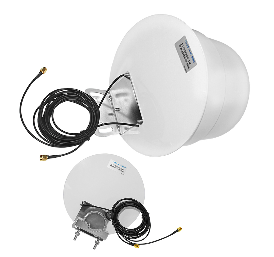 Všesměrová anténa Tales Mimo 14V 2,4GHz 2x 2 m Rp-sma