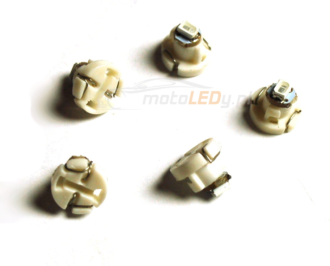 

T4.7 czerwona Led 0,2W, T5, R5, W1,2W W2W 12V 20lm