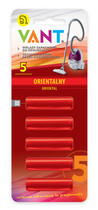 

Zapach Do Odkurzaczy Wkład - Orientalny 5szt/kpl