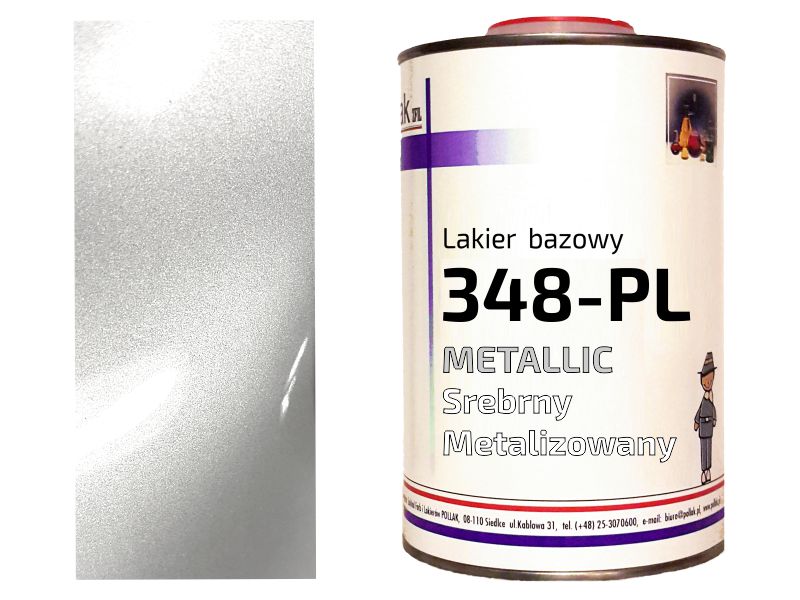 

Lakier Bazowy Srebrny Jasny Metalik 348 Felgi 0,5L