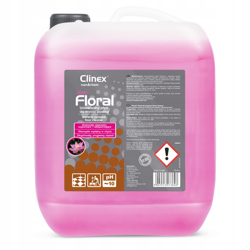 Фото - Інша побутова хімія Clinex Floral Blush 10L uniwersalny płyn do podłóg 