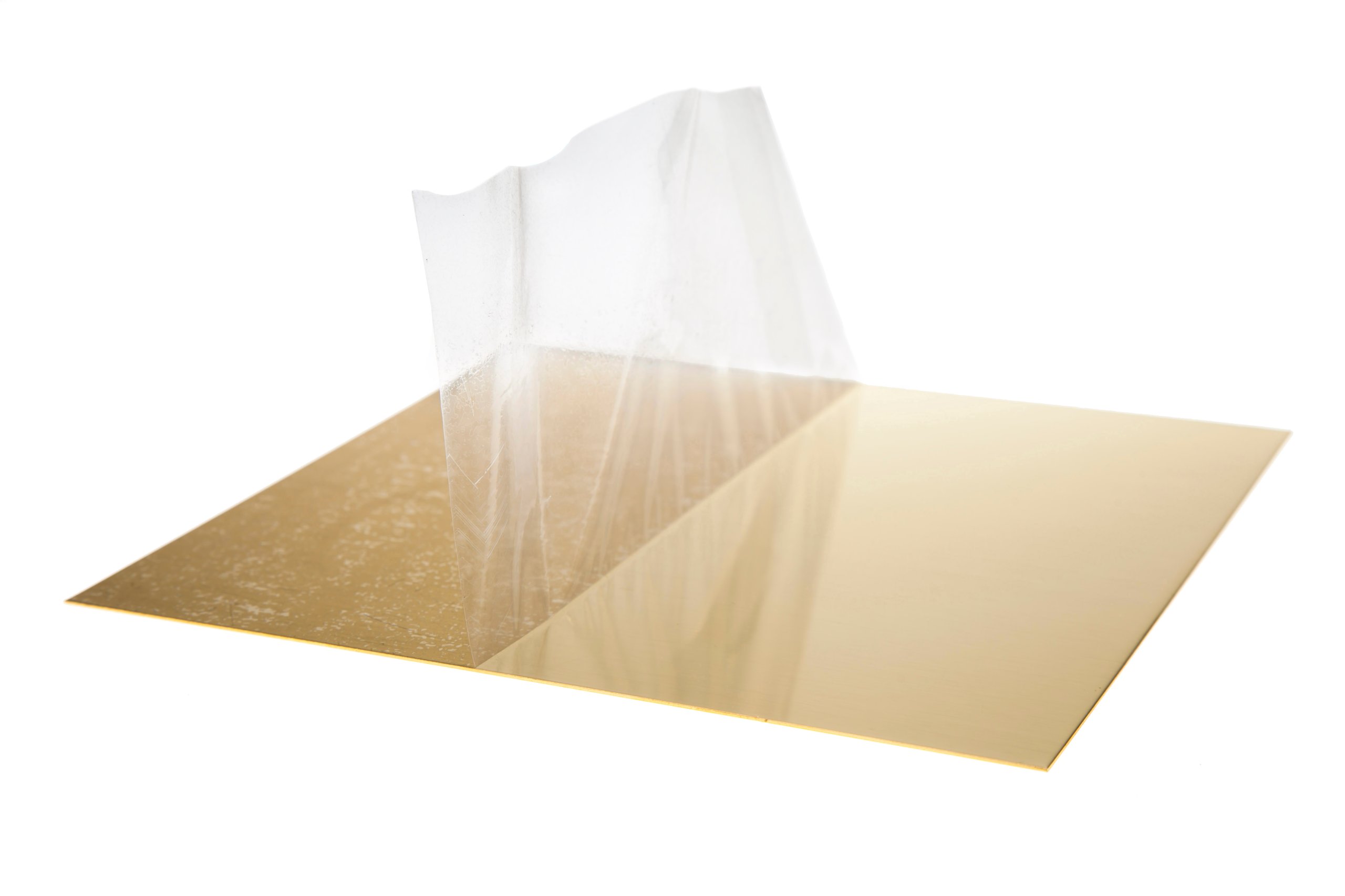 Blacha mosiężna mosiądz 0,6mm 50x50cm 500x500x0,6mm Folia Ochronna